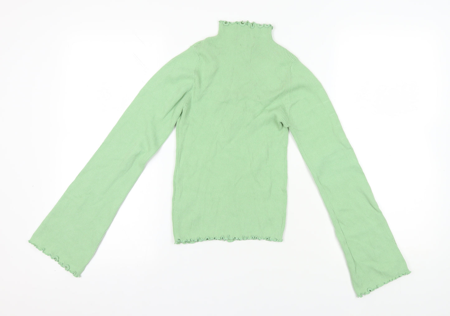 ASOS Green High Neck Pullover Jumper, Size 10