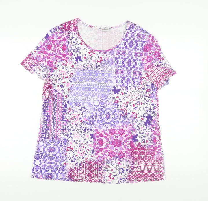 Damart Multicoloured Floral T-Shirt - L
