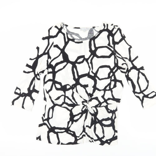 Marks and Spencer Geometric Blouse, Size 16, 3/4 Sleeve