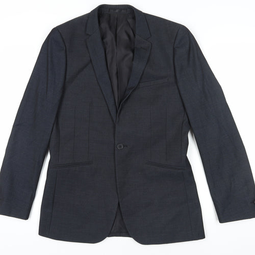ONESIX5IVE Black 38L Men's Suit Jacket - Business Casual