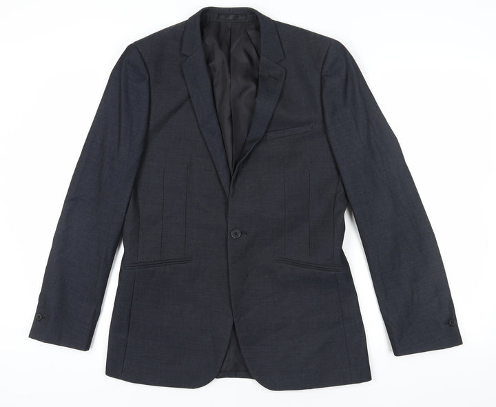 ONESIX5IVE Black 38L Men's Suit Jacket - Business Casual