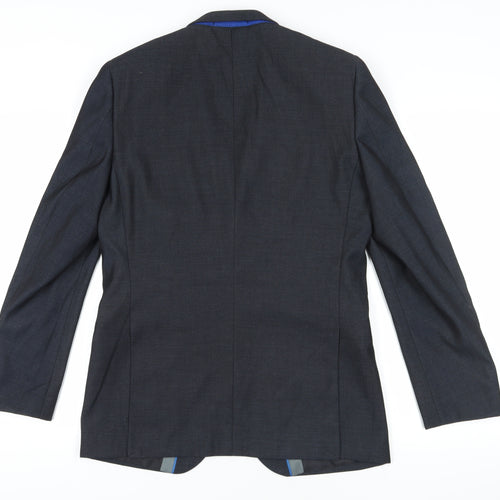 ONESIX5IVE Black 38L Men's Suit Jacket - Business Casual