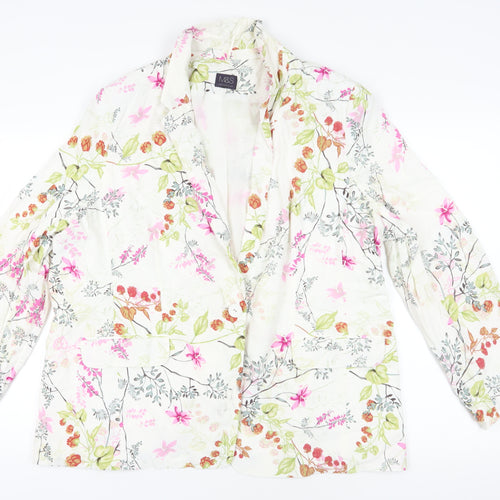 Marks and Spencer Floral Blazer, UK 22, Multicoloured