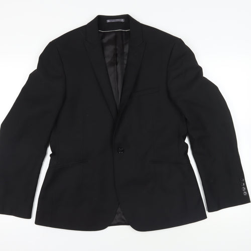 Burton Black Slim Blazer Size 40L Formal Men