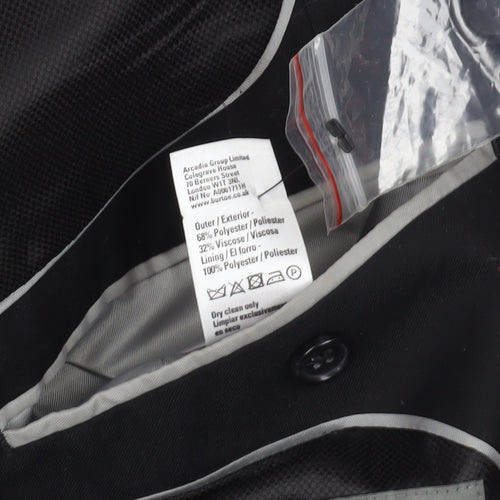 Burton Black Slim Blazer Size 40L Formal Men