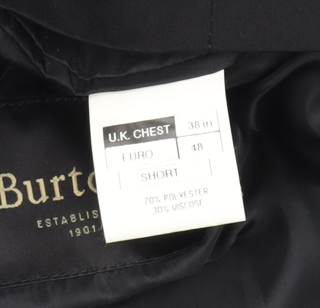 Burton Black Suit Jacket 38 Men's Formal Short