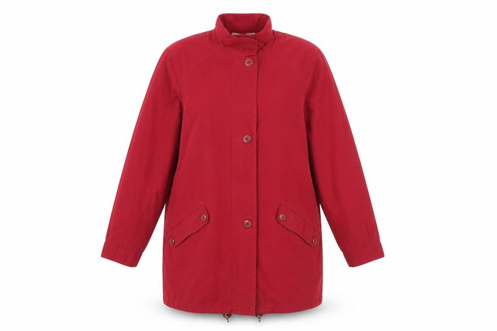 Front view of Marks & Spencer Red Mid-Length Coat, size 14