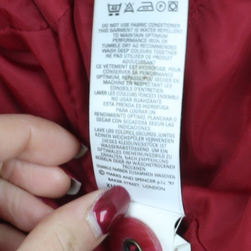 Marks and Spencer Red Mid-Length Coat Size 14