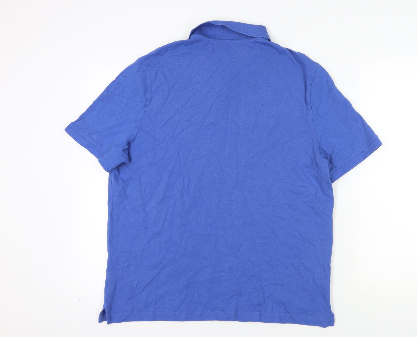 Marks and Spencer Blue Cotton Polo Shirt XL