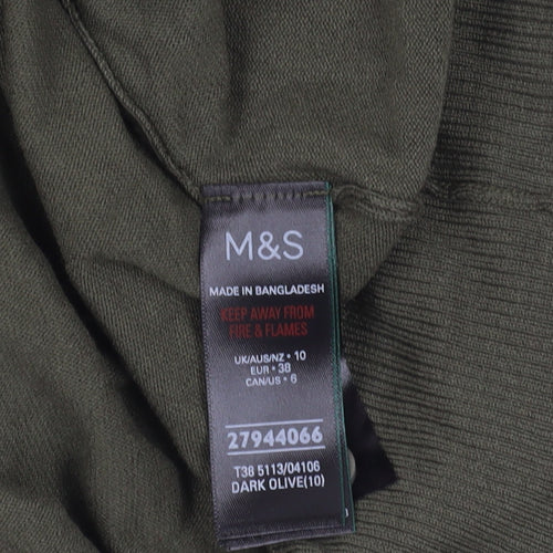 Marks and Spencer Green Cardigan Size 10 - Stylish Knit