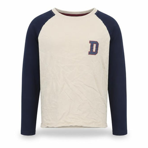 Marks & Spencer Beige and Black Long Sleeve T-Shirt 11-12Y