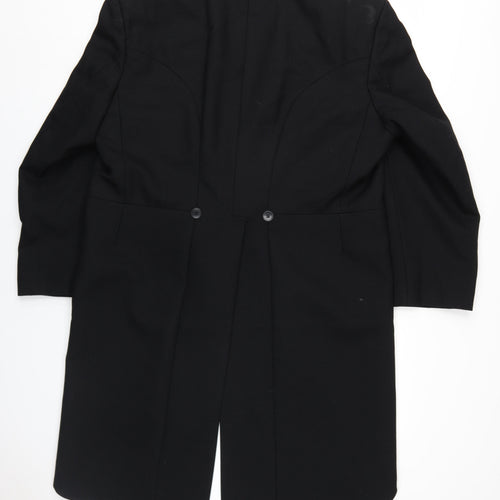WILVORST Mens Black Wool Jacket Suit Jacket Size 52 Regular