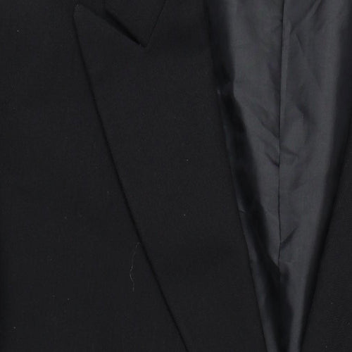 WILVORST Mens Black Wool Jacket Suit Jacket Size 52 Regular