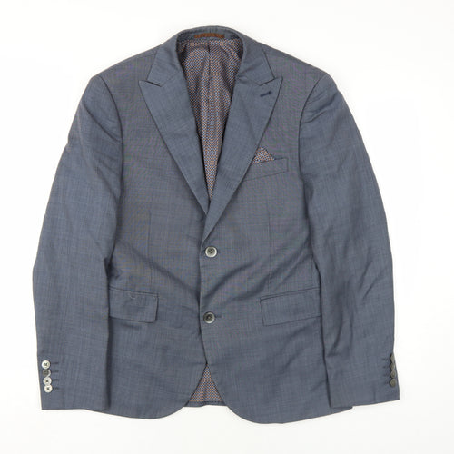 NEXT Mens Grey Wool Jacket Blazer Size 38 Regular