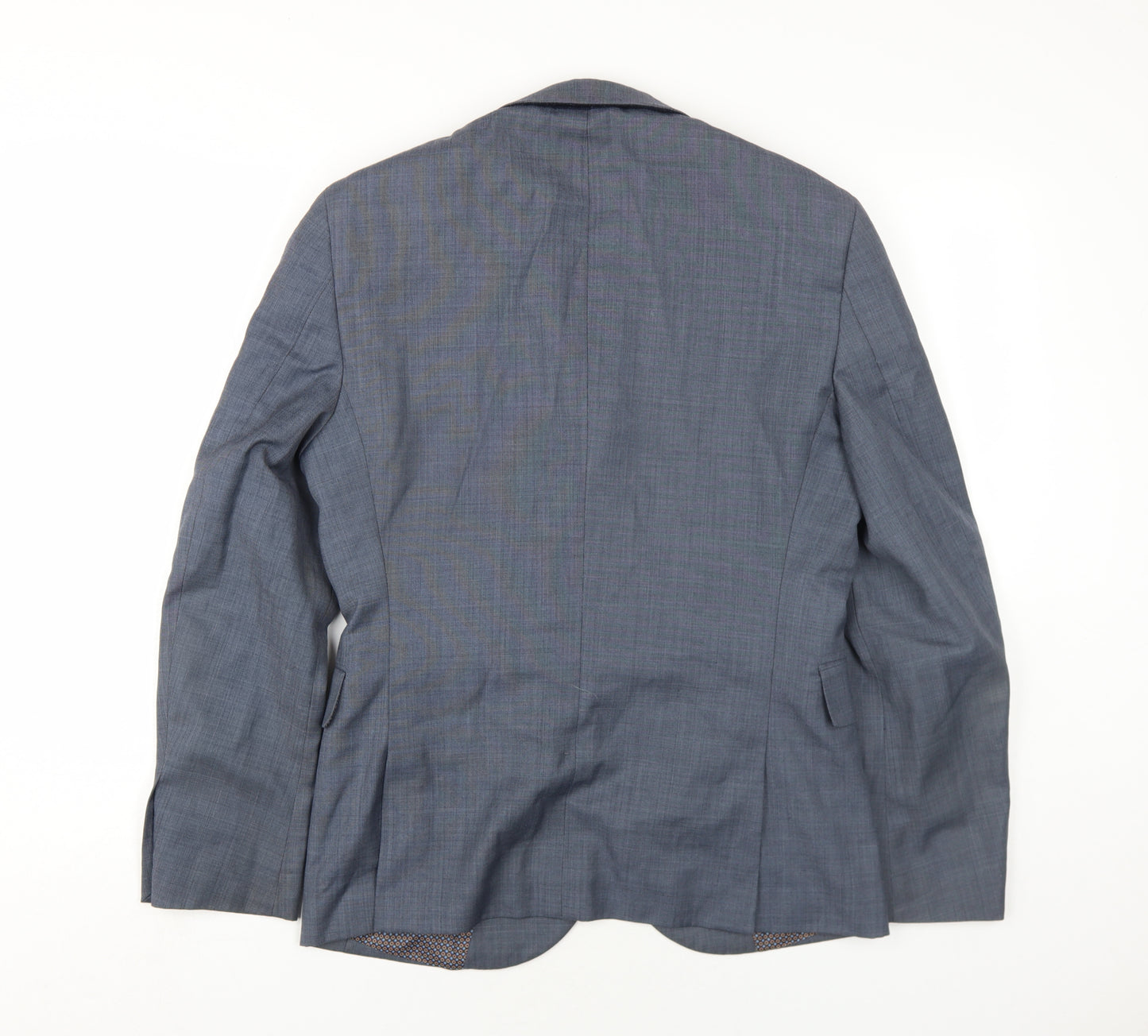 NEXT Mens Grey Wool Jacket Blazer Size 38 Regular