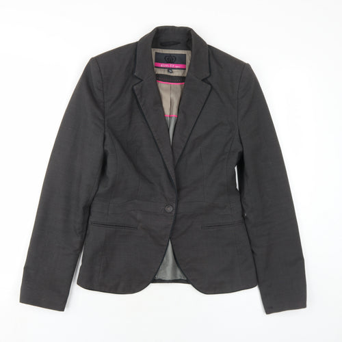 NEXT Womens Grey Polyester Jacket Blazer Size 8