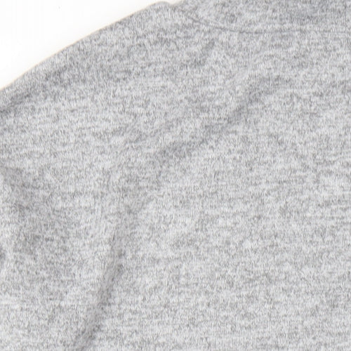 Mitzy Womens Grey Polyester Jumper Dress Size M Roll Neck Pullover
