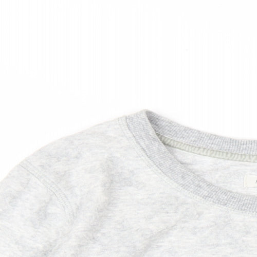 Maison de Nimes Womens Grey Cotton Pullover Sweatshirt Size 14 Pullover