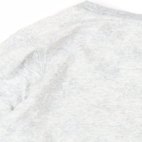 Maison de Nimes Womens Grey Cotton Pullover Sweatshirt Size 14 Pullover