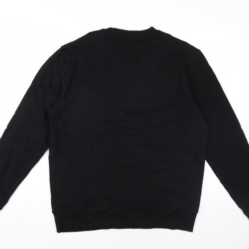 Marks and Spencer Mens Black Cotton Pullover Sweatshirt Size M