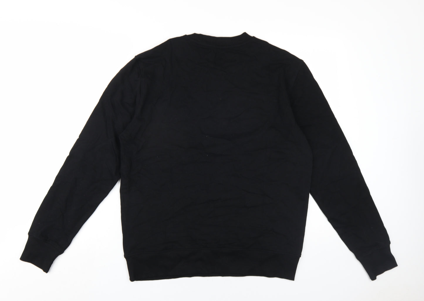 Marks and Spencer Mens Black Cotton Pullover Sweatshirt Size M