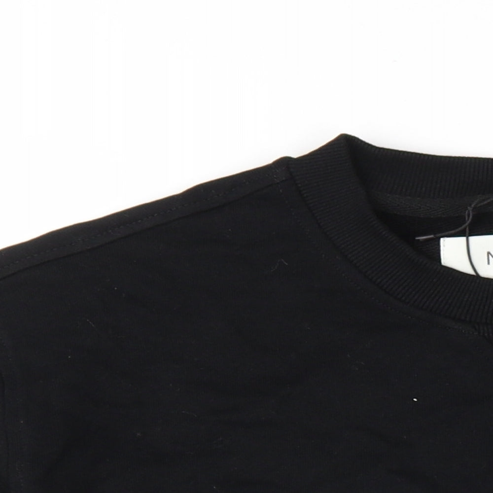Marks and Spencer Mens Black Cotton Pullover Sweatshirt Size M