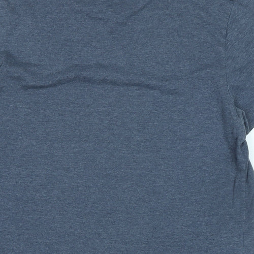Marvel Mens Blue Cotton T-Shirt Size M Crew Neck - Logo