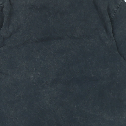 Star Wars Mens Grey Cotton T-Shirt Size M Crew Neck - Logo