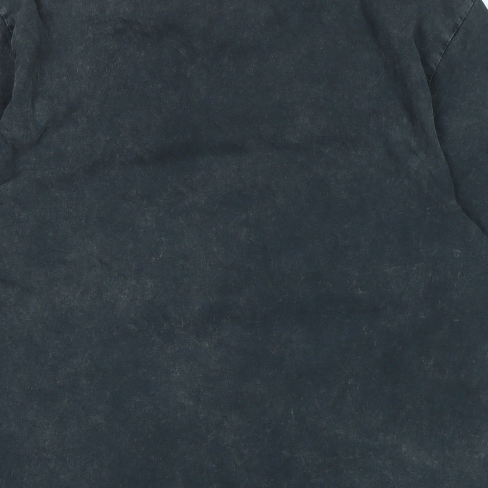 Star Wars Mens Grey Cotton T-Shirt Size M Crew Neck - Logo