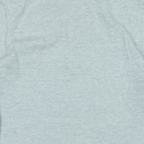 Whistles Mens Grey Cotton T-Shirt Size M Crew Neck - Logo