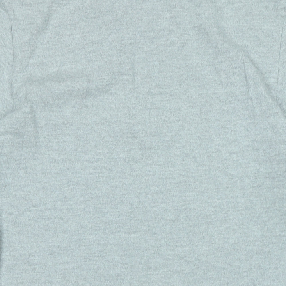 Whistles Mens Grey Cotton T-Shirt Size M Crew Neck - Logo