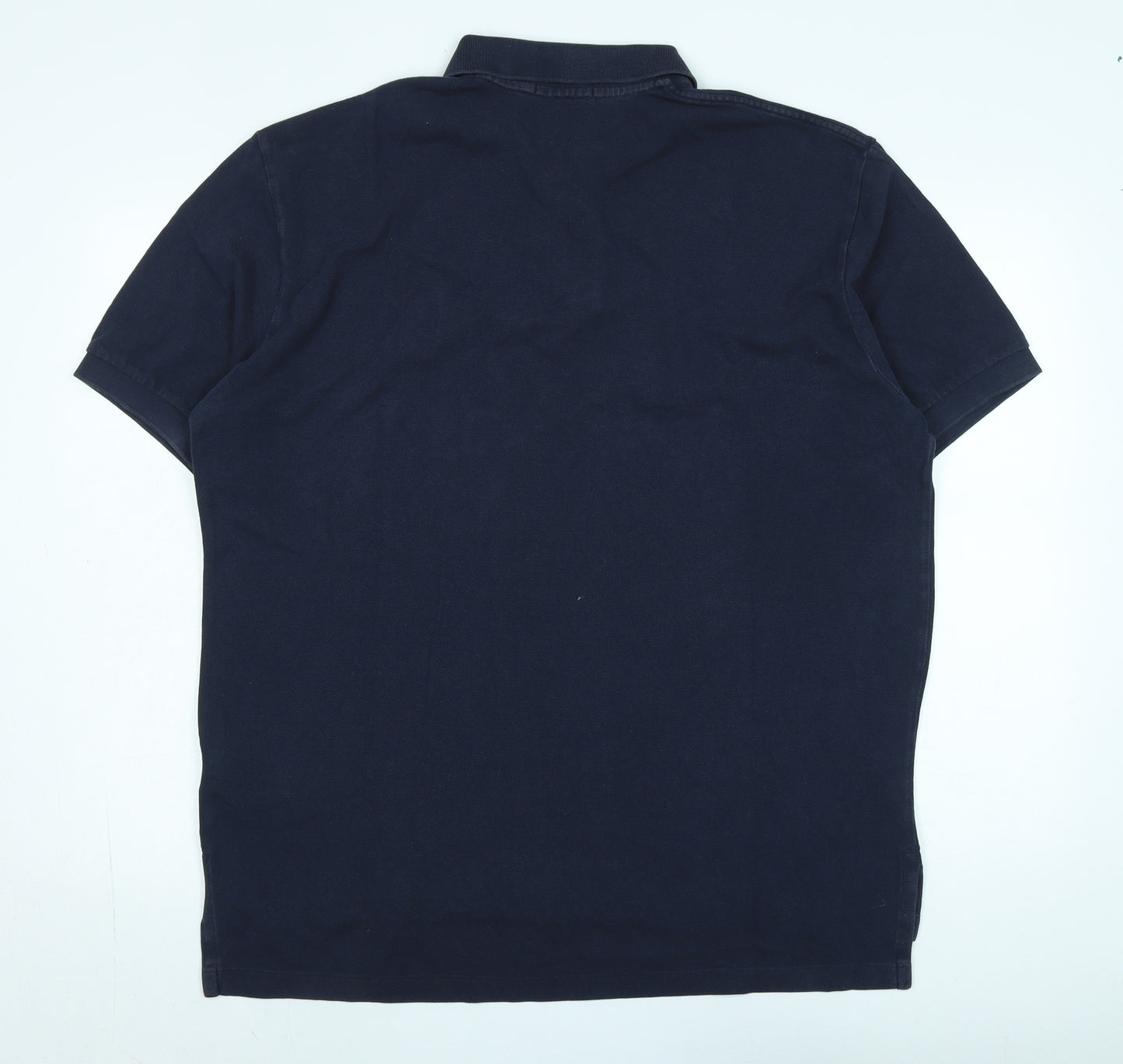 Polo Ralph Lauren Mens Blue Cotton Polo Size XL Collared - Logo