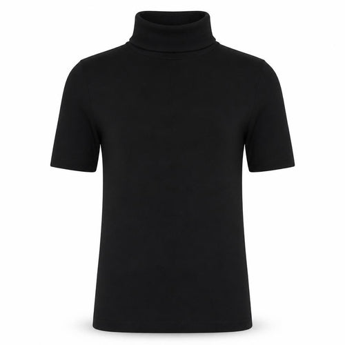 Chillytime Womens Black Cotton Jersey T-Shirt Size 8 Halter - Logo