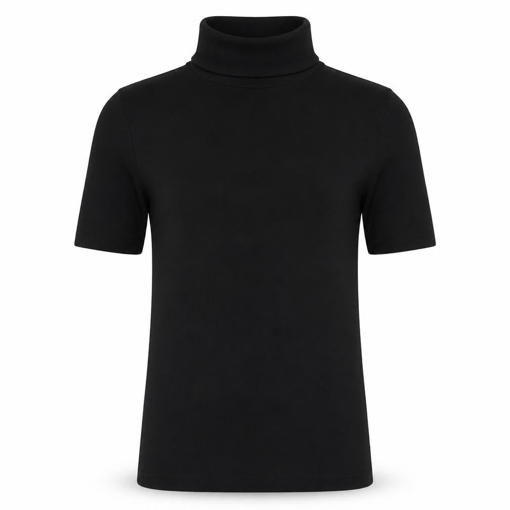 Chillytime Womens Black Cotton Jersey T-Shirt Size 8 Halter - Logo