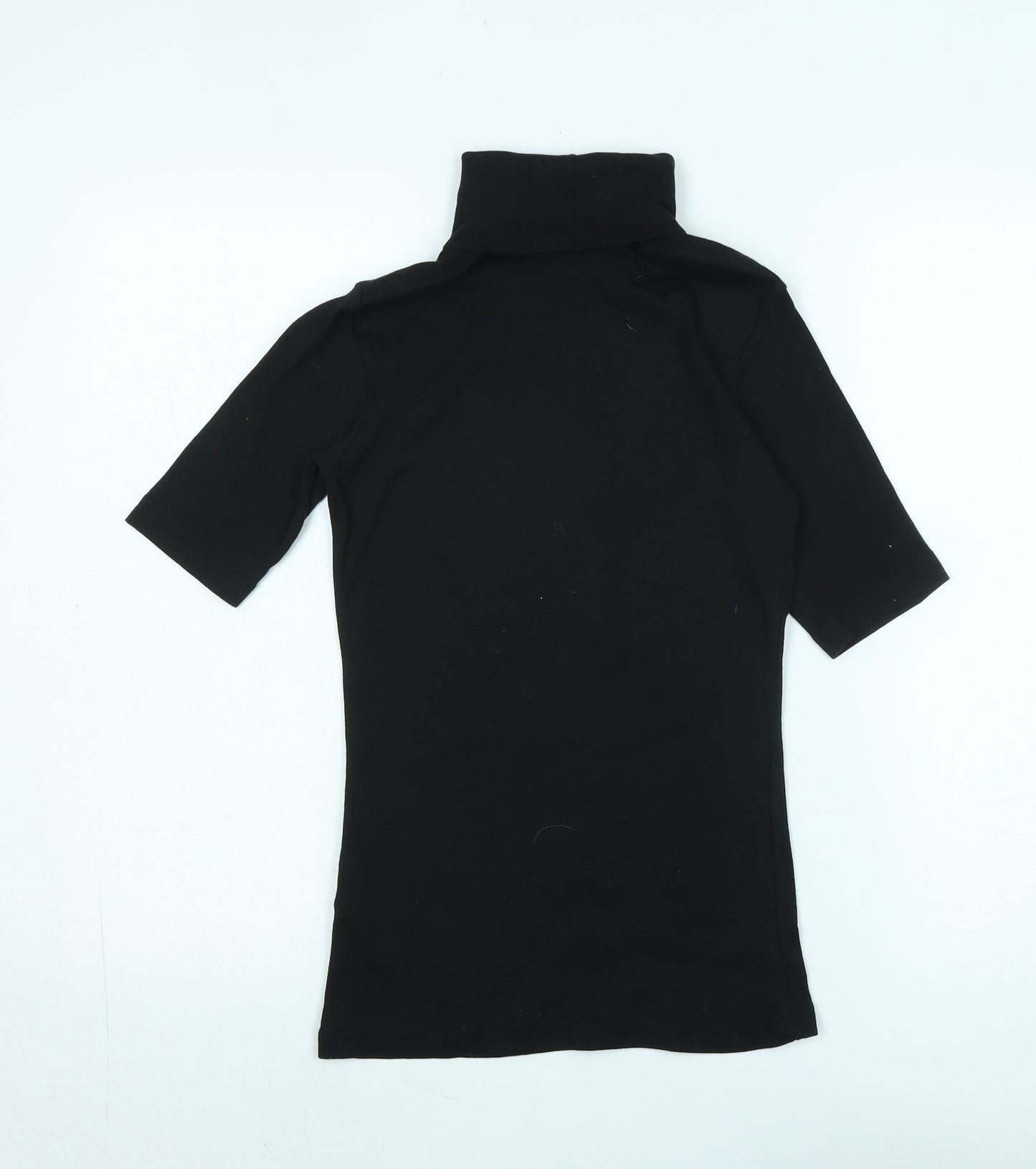 Chillytime Womens Black Cotton Jersey T-Shirt Size 8 Halter - Logo