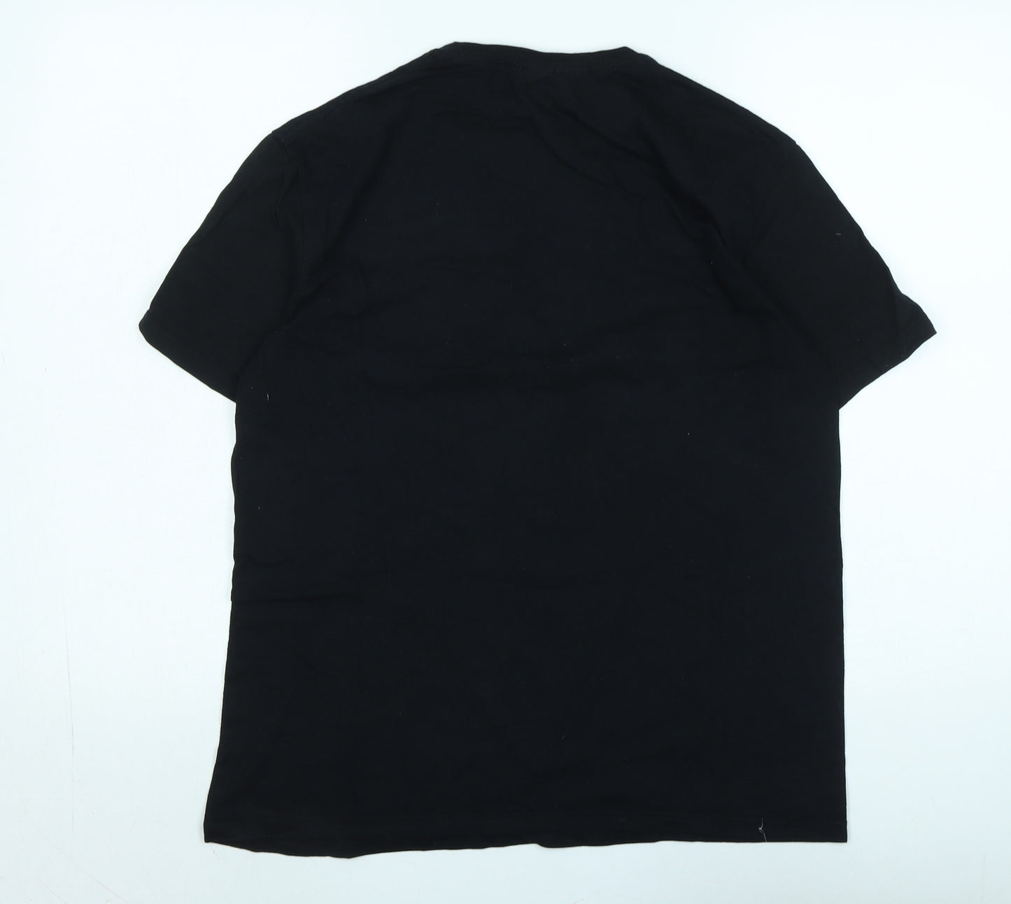 Sphere Mens Black Cotton T-Shirt Size M Crew Neck - Logo -Sphere