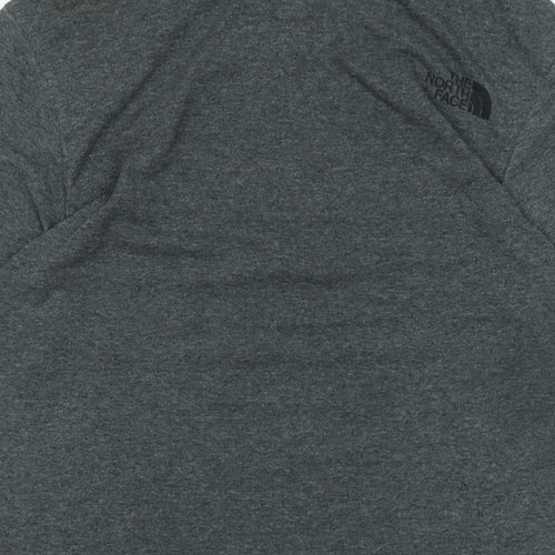 The North Face Womens Grey Cotton Basic T-Shirt Size S Crew Neck - Logo - NAMELESS TOWER