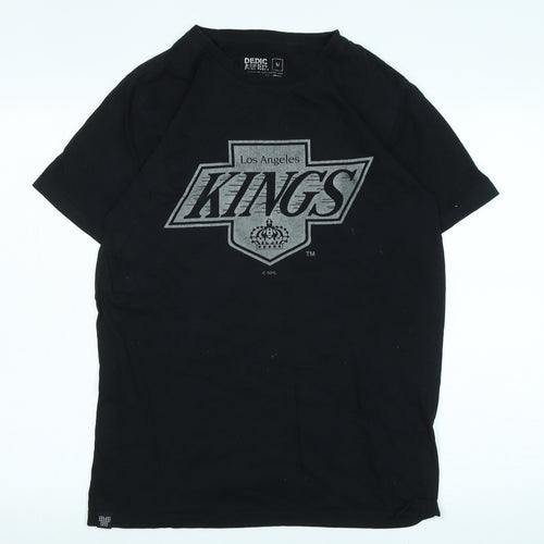 Dedicated Mens Black Cotton T-Shirt Size M Crew Neck - Logo - Los Angeles Kings