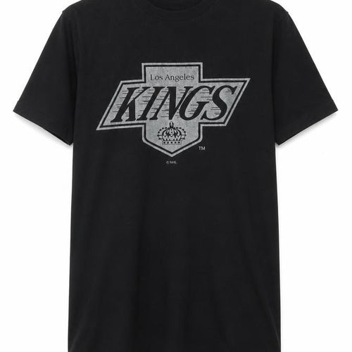 Dedicated Mens Black Cotton T-Shirt Size M Crew Neck - Logo - Los Angeles Kings