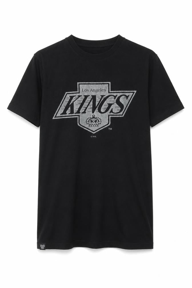 Dedicated Mens Black Cotton T-Shirt Size M Crew Neck - Logo - Los Angeles Kings