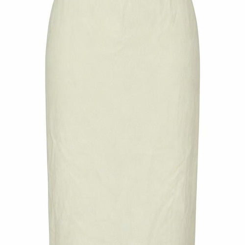EE Elegance Paris Womens Ivory Wool Straight & Pencil Skirt Size 12 - Logo