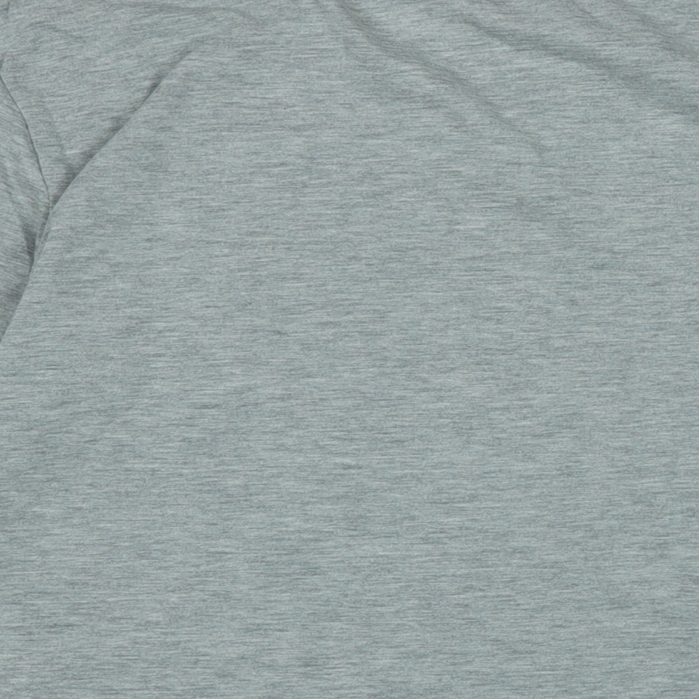 The White Company Womens Grey Cotton Jersey T-Shirt Size M Scoop Neck - Logo