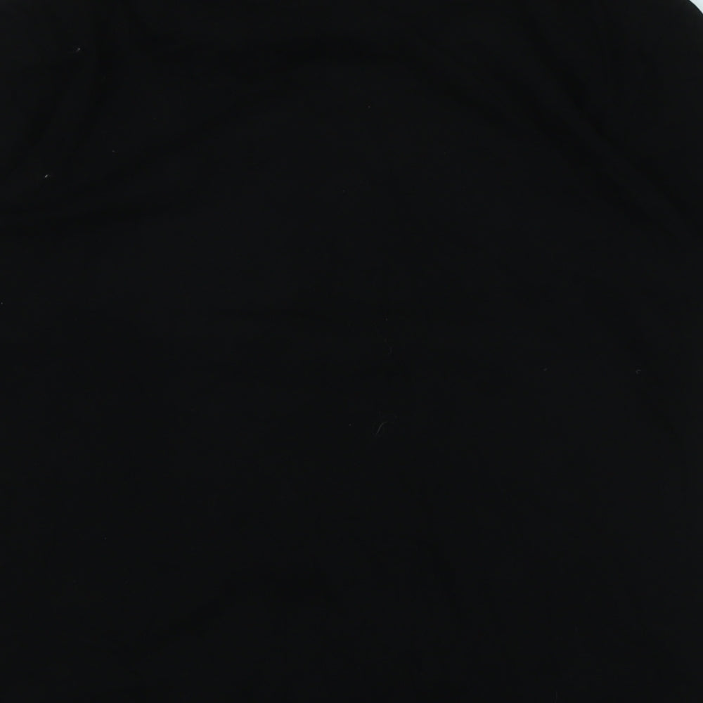 Sonic 2 Boys Black Cotton Basic T-Shirt Size 12-13 Years Crew Neck - Logo - Sonic 2