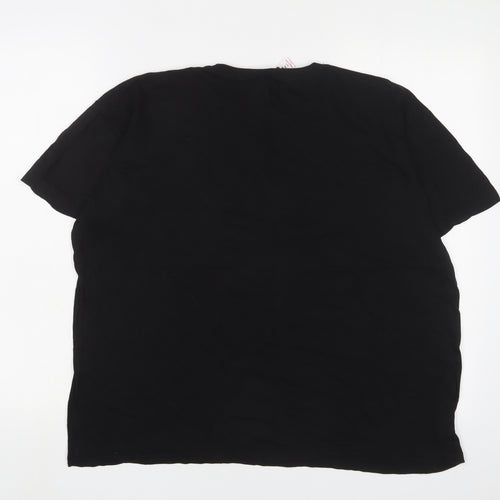 Star Wars Womens Black Cotton Basic T-Shirt Size XL Crew Neck