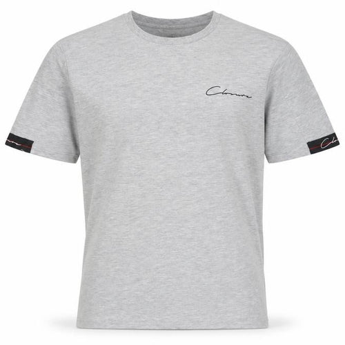 Closure Mens Grey Cotton T-Shirt Size L Crew Neck - Logo