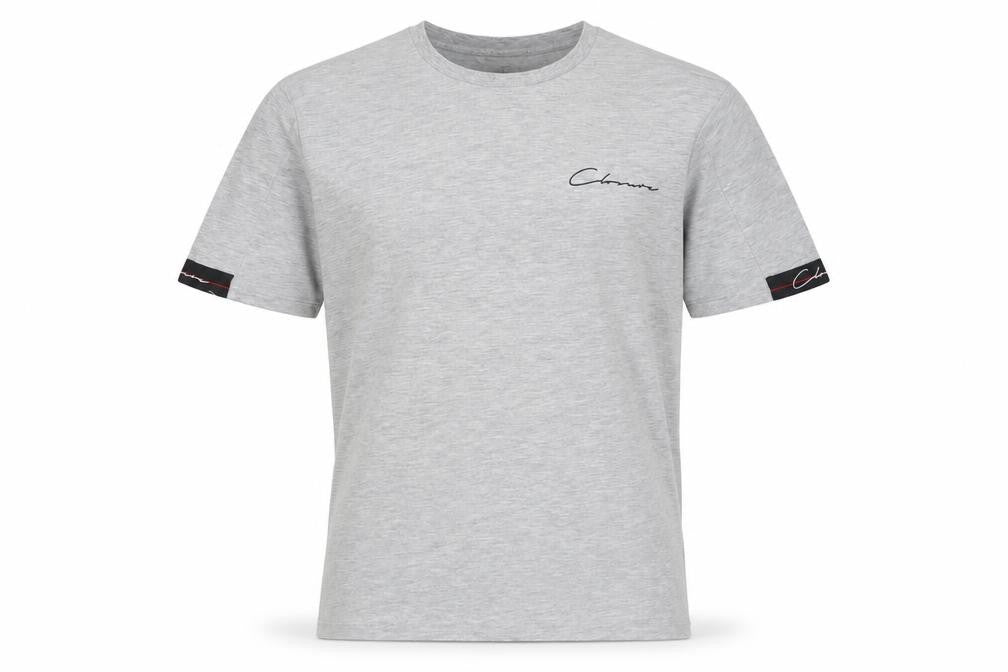 Closure Mens Grey Cotton T-Shirt Size L Crew Neck - Logo