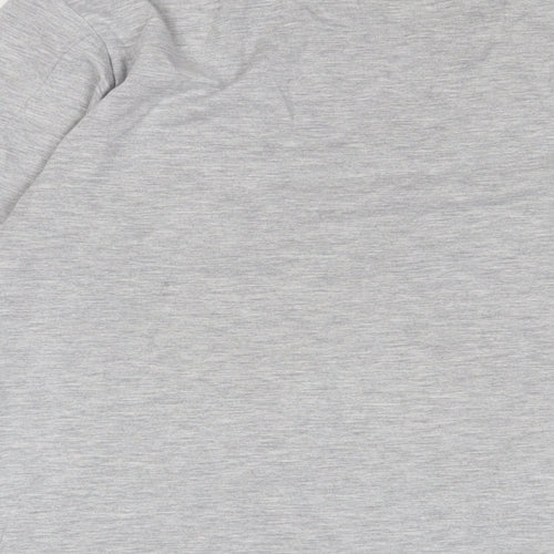 Closure Mens Grey Cotton T-Shirt Size L Crew Neck - Logo