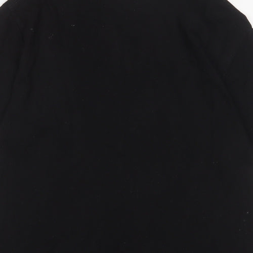 Fanpac london Womens Black Cotton Basic T-Shirt Size S Crew Neck