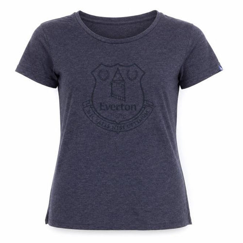 Everton FC Womens Blue Cotton Basic T-Shirt Size 14 Crew Neck