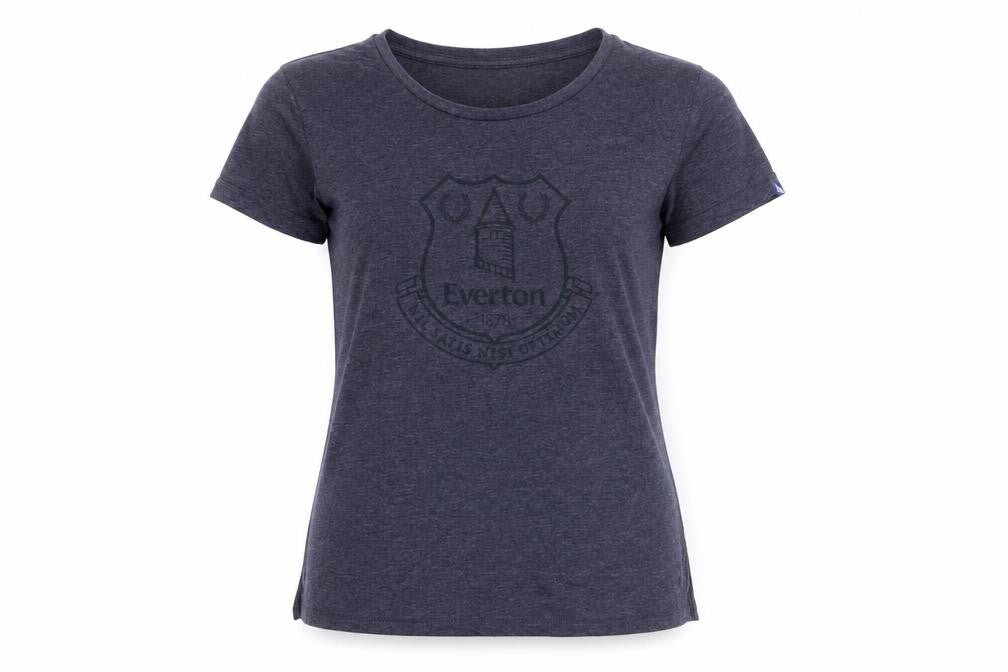 Everton FC Womens Blue Cotton Basic T-Shirt Size 14 Crew Neck